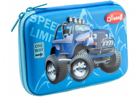 Пенал с тиснением, 1 отделение COOLFORSCHOOL QT-5704-Blue