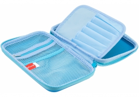 Пенал с тиснением, 1 отделение COOLFORSCHOOL QT-5704-Blue