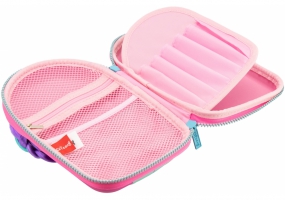 Об'ємний 4D пенал із зачіскою, 1 відділення COOLFORSCHOOL QT-5731-Blue