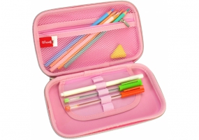Пенал з тисненням, 1 відділення COOLFORSCHOOL QT-5781-Pink
