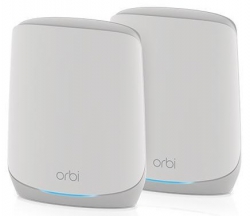 WiFi-система NETGEAR Orbi RBK762S AX5400, WiFi 6, MESH, 3xGE LAN, 1xGE WAN, біл. кол. (2шт.), включено 1 рік NETGEAR Armor RBK762S-100EUS