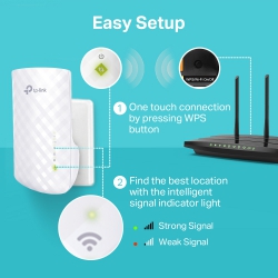 Повторювач Wi-Fi сигналу RE220 AC750 1xFE LAN