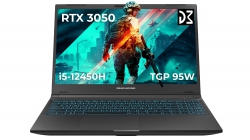 Ноутбук Dream Machines RG3050-15 15.6FHD IPS, Intel i5-12450H, 16GB, F1TB, NVD3050-4, DOS, чорний RG3050-15UA57