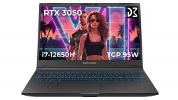 Ноутбук Dream Machines RG3050-15 15.6FHD IPS, Intel i7-12650H, 32GB, F1TB, NVD3050-4, DOS, черный RG3050-15UA62