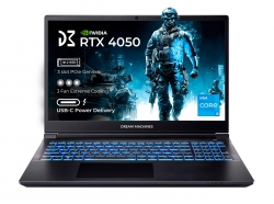 Ноутбук Dream Machines RG4050-15 15.6FHD IPS, Intel i5-14500HX, 32GB, F1TB, NVD4050-6, DOS, черный RG4050-15UA33