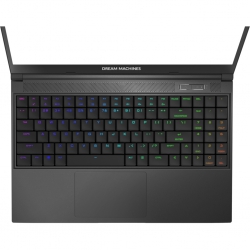 Ноутбук Dream Machines RT3080-15 15.6QHD IPS, AMD R9 6900HX, 64GB, F1TB, NVD3080-16, DOS, черный RT3080-15UA57