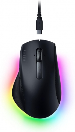 Мышь Razer Pro Click V2, RGB, USB-A/WL/BT, чёрный RZ01-03900100-R3M1