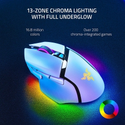Мышь Razer Basilisk V3 Pro, RGB, USB-A/WL/BT, белый RZ01-04620200-R3G1