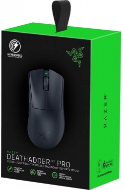 Мышь Razer Deathadder V3 Pro, USB-A/WL/BT, чёрный RZ01-04630100-R3G1