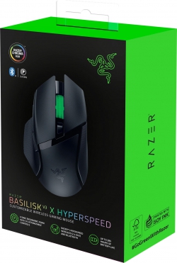 Мышь Razer Basilisk V3 X HyperSpeed, RGB, WL/BT, чёрный RZ01-04870100-R3G1