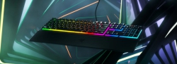 Клавиатура механическая Razer Ornata V3 104key, Mecha-Membrane Switch, USB-A, EN/UK, RGB, чёрный RZ03-04462100-R371