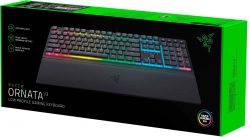Клавиатура механическая Razer Ornata V3 104key, Mecha-Membrane Switch, USB-A, EN/UK, RGB, чёрный RZ03-04462100-R371