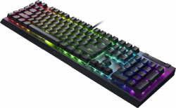 Клавіатура механічна Razer BlackWidow V4 X, 110key, Yellow Switch, USB-A, EN/RU, RGB, чорний RZ03-04702500-R3R1