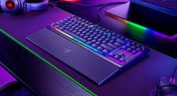 Клавіатура механічна Razer Ornata V3 TKL 84key, Mecha-Membrane Switch, USB-A, EN/UK, RGB, чорний RZ03-04881800-R371