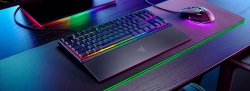 Клавіатура механічна Razer Ornata V3 TKL 84key, Mecha-Membrane Switch, USB-A, EN/UK, RGB, чорний RZ03-04881800-R371