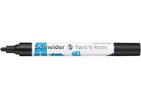 Маркер акриловый для декорат. и художественных работ SCHNEIDER Paint-it 320 4мм черный S120201