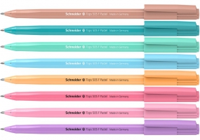 Ручка шариковая SCHNEIDER TOPS PASTEL 0,5мм. Корпус ассорти, пишет синим S150520
