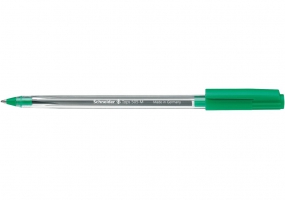 Упаковка 10шт. шариковых ручек SCHNEIDER TOPS 505 М 0,7мм. Корпус прозрачен, пишет зеленым S150804