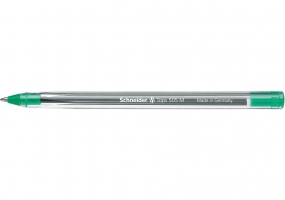 Упаковка 10шт. шариковых ручек SCHNEIDER TOPS 505 М 0,7мм. Корпус прозрачен, пишет зеленым S150804