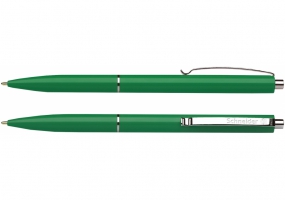 Ручка кулькова автомат. SCHNEIDER К15 0,7 мм. корпус зелений, пише синім S930804