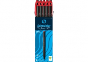 Лайнер SCHNEIDER TOPLINER 967 04 мм, красный S9672