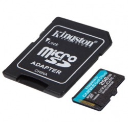 Карта памяти Kingston microSD  256GB C10 UHS-I U3 A2 R170/W90MB/s + SD SDCG3/256GB