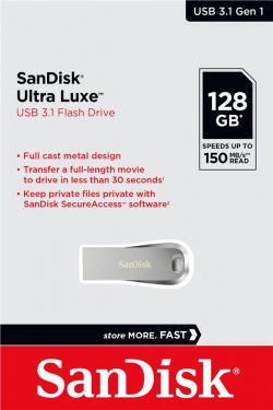 Накопитель SanDisk 128GB USB 3.1 Ultra Luxe SDCZ74-128G-G46