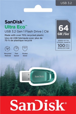 Накопичувач SanDisk   64GB USB 3.2 Type-A Ultra Eco SDCZ96-064G-G46