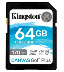 Карта памяти Kingston 64GB SDXC C10 UHS-I U3 R170/W70MB/s SDG3/64GB