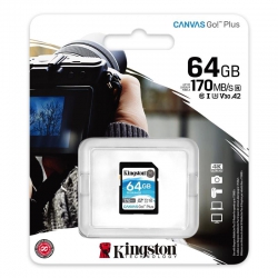 Карта памяти Kingston 64GB SDXC C10 UHS-I U3 R170/W70MB/s SDG3/64GB