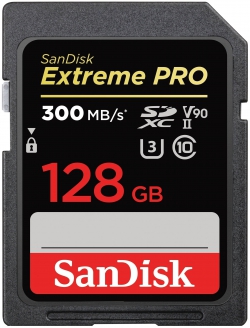 Карта пам'яті SanDisk SD  128GB C10 UHS-II U3 V90 R300/W260MB/s Extreme Pro SDSDXDK-128G-GN4IN
