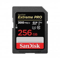 Карта памяти SanDisk SD  256GB C10 UHS-II U3 V90 R300/W260MB/s Extreme Pro SDSDXDK-256G-GN4IN