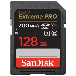 Карта пам'яті SanDisk SD  128GB C10 UHS-I U3 R200/W140MB/s Extreme Pro V30 SDSDXXD-128G-GN4IN