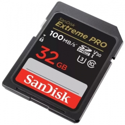Карта памяти SanDisk SD   32GB C10 UHS-I U3 R100/W90MB/s Extreme Pro V30 SDSDXXO-032G-GN4IN