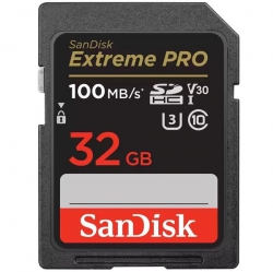 Карта памяти SanDisk SD   32GB C10 UHS-I U3 R100/W90MB/s Extreme Pro V30 SDSDXXO-032G-GN4IN