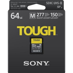 Карта памяти Sony 64GB SDXC C10 UHS-II U3 V60 R277/W150MB/s Tough SFM64T.SYM