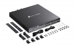 Коммутатор TP-LINK SG6428XHP 24xGE (24xPoE), 4xSFP+, 720Вт, Управляемый L3