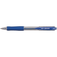 Ручка кулькова автомат. uni LAKNOCK micro 0.5мм, синя Uni SN-100.(05).Blue