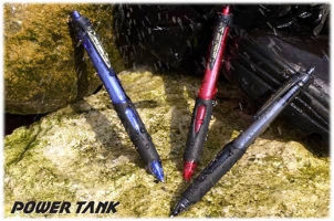 Ручка кулькова автомат. uni POWER TANK 0.7мм, синя Uni SN-227.Blue