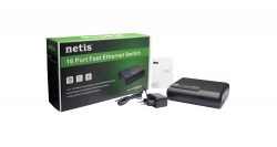 Коммутатор Netis ST3116P 16xFE, неуправляемый