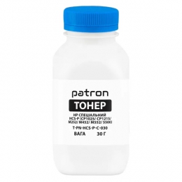 Тонер HP специальный hcs-p (cp1025/cp1215/m252/m452/m552/5500) Cyan флакон 30 г (pn-hcs-p-c-030) Patron T-PN-HCS-P-C-030