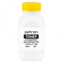 Тонер HP спеціальний hcs-p (cp1025/cp1215/m252/m452/m552/5500) Yellow у флаконі 80 г (pn-hcs-p-y-080) Patron T-PN-HCS-P-Y-080