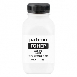 Тонер Xerox phaser 6500 (106r01604) Black у флаконі 45 г (pn-xp6500-b-045) Patron T-PN-XP6500-B-045