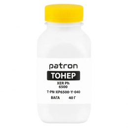 Тонер Xerox phaser 6500 (106r01603) Yellow флакон 40 г (pn-xp6500-y-040) Patron T-PN-XP6500-Y-040