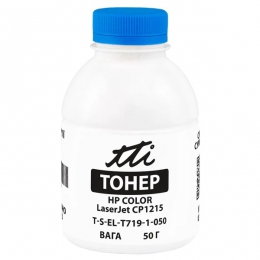Тонер HP CLJ CP1215 флакон, 50 г, блакитний TTI (TSM-T719-1-050) T-S-EL-T719-1-050
