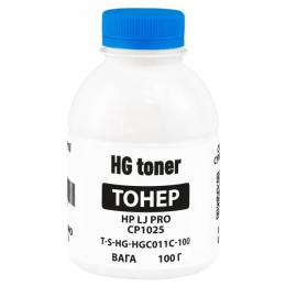 Тонер HP lj pro cp1025/cp1215/cp1525 Cyan у флаконі 1 кг (hgc011 c) (tsm-hgc011c-1) hg toner T-S-HG-HGC011C-1