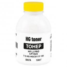 Тонер HP lj pro cp1025/cp1215/cp1525 Yellow у флаконі 1 кг (hgc011 y) (tsm-hgc011y-1) hg toner T-S-HG-HGC011Y-1