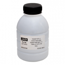 Тонер HP lj 1010/1160/1200/4250/p1005 (ngt-11) флакон 150 г (jlt-073) (tsm-jlt-073-150) JADI T-S-JI-HJLT073-150