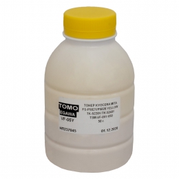 Тонер Kyocera mita ecosys p5021/p5026 Yellow (tk-5220y/tk-5240y) у флаконі 50 г (vf-05y) (tsm-vf-05y-050) Tomoegawa T-S-TG-VF-05Y-050