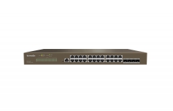 Коммутатор TENDA TEG5328F 24xGE, 4xSFP L3